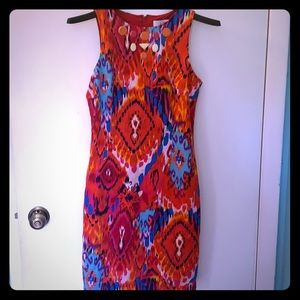 Colorful cute badgley mischka spring dress